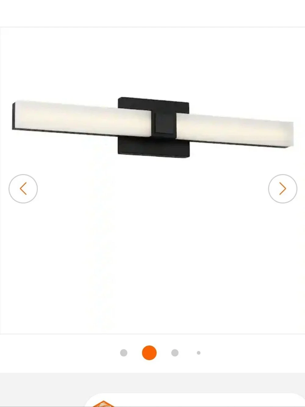 Generation Lighting Fentress 24 in Midnight Black Modern Dimmable Vanity Light